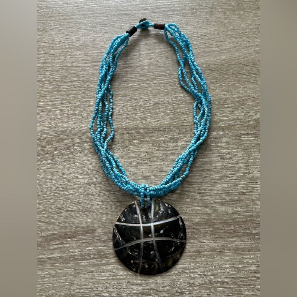 NWOT … Beaded “STATEMENT” Pendent Necklace